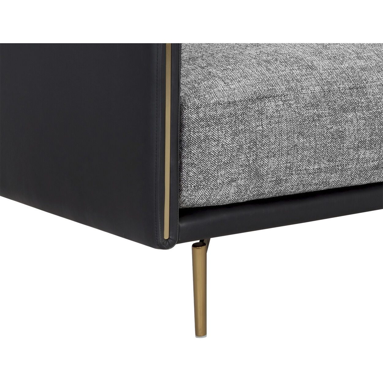 Ashi Nash Zebra / Coal Black Sofa